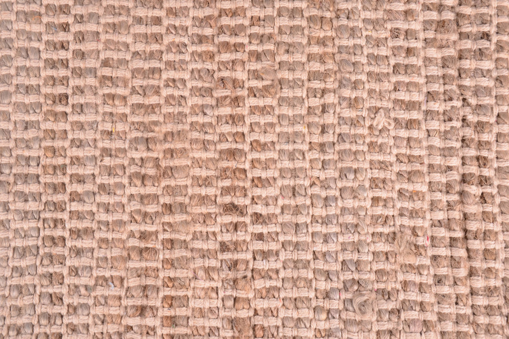 Natural Fiber Jute Area Rugs Handmade 4 ft x 6 ft Cotton-Beige Living Room Carpet