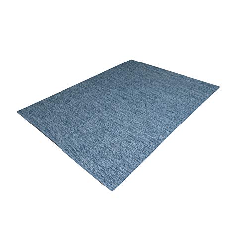 MystiqueDecors Blue & Teal 100% Cotton 5x7' Area Rug Reversible Indoor/Outdoor, Living Room, Bedroom Décor, Machine Washable