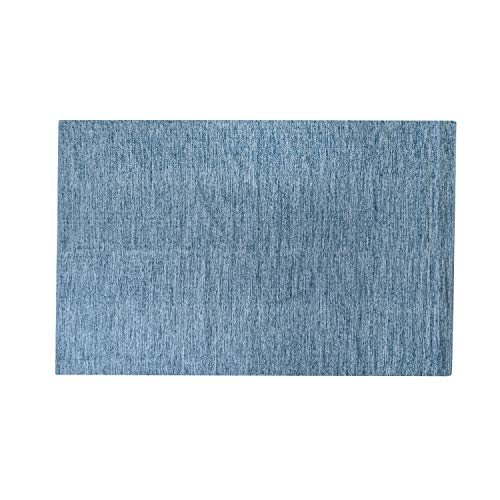 MystiqueDecors Blue & Teal 100% Cotton 5x7' Area Rug Reversible Indoor/Outdoor, Living Room, Bedroom Décor, Machine Washable