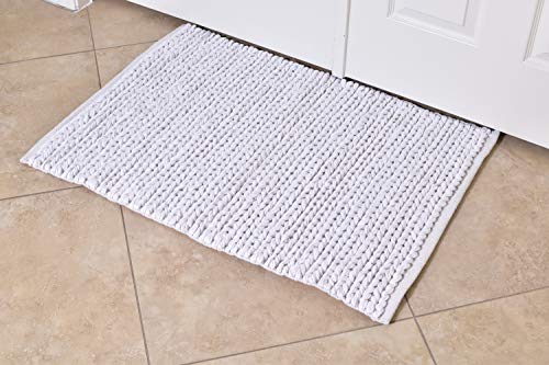 2x3' White Door mat Braided Area Rug