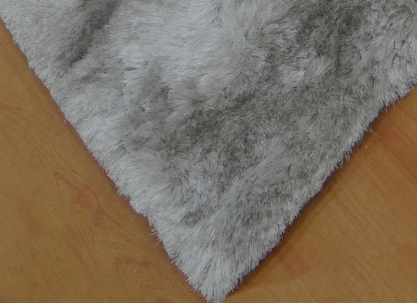 5x8 ft Gray Shaggy Polyester Area Rug