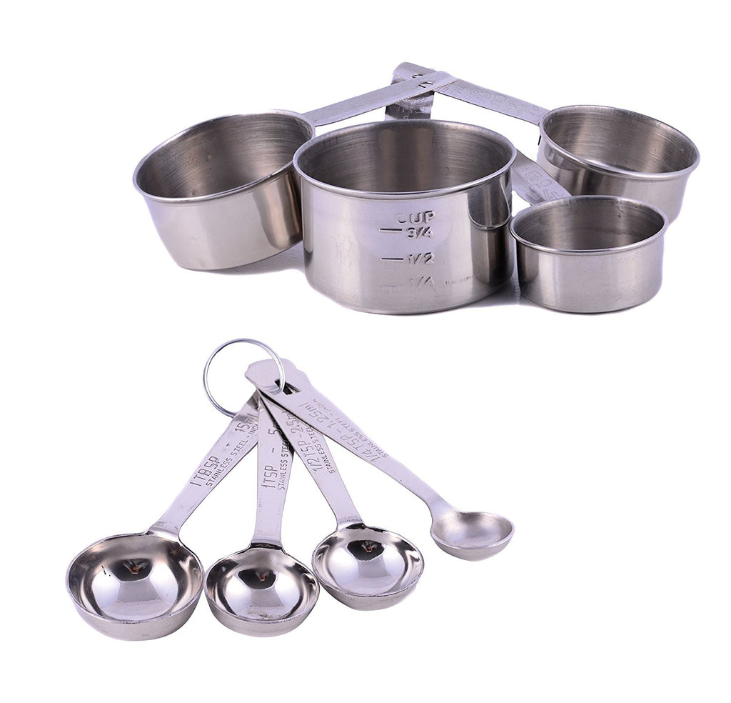 Estilo 12 Piece Stainless Steel Mixing Bowls, Includes Measuring Cups, Measuring Spoons and Barrel Whisk