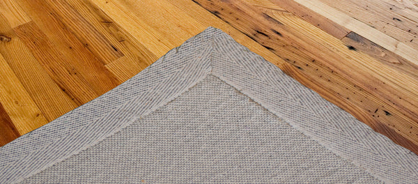 7x9 ft Beige & Ivory White Woolen Area Rug